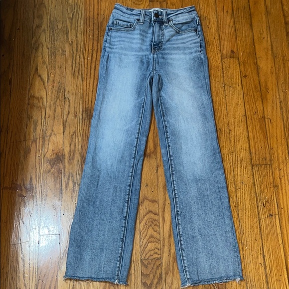BKE Billie Slim Fit High Rise Cropped Straight Denim Jeans Size 23 - Picture 4 of 10